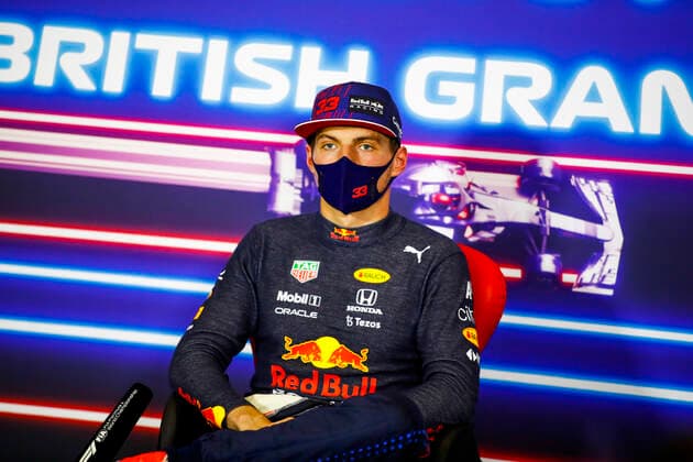 F1 Grand Prix of Great Britain 33 Max Verstappen (NED, Red Bull Racing), F1 Grand Prix of Great Britain at Silverstone Circuit on July 17, 2021 in Silverstone, United Kingdom. (Photo by Xavi Bonilla DPPI FIA Pool via HOCH ZWEI) Silverstone United Kingdom Poolfoto HOCH ZWEI Pool Xavi Bonilla DP ,EDITORIAL USE ONLY
