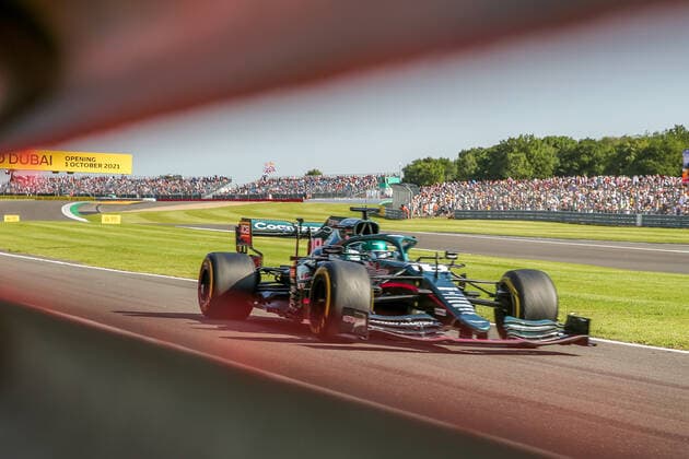 FORMULA 1 BRITISH GRAND PRIX, 17 07 2021 Silverstone Circuit. 17 July 2021 Lance Stroll (CAN), Aston Martin AMR21 during the FORMULA 1 PIRELLI BRITISH GRAND PRIX SPRINT QUALIFYING RACE at Silverstone, United Kingdom Editorial Use Only Copyright: xPhilxDuncanx ESM-0060-0001