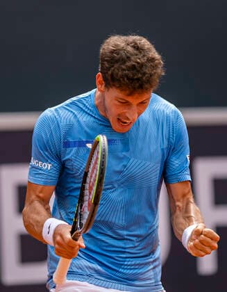 Winner cheers Pablo Carreno Busta ESP 18 07 21, Hamburg, Hamburg European Open 2021, Tennis am Hamburger Rothenbaum, ATP500, Final, Mens Singles Â