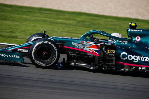 5 Sebastian Vettel GER, Aston Martin Cognizant F1 Team , F1 Grand Prix of Great Britain at Silverstone Circuit on July 18, 2021 in Silverstone, United Kingdom Photo by HOCH ZWEI Silverstone United Kingdom