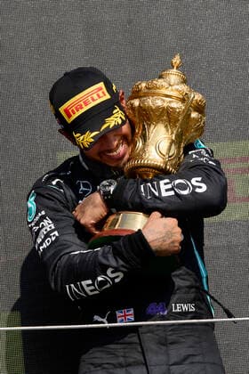 F1 Grand Prix of Great Britain 44 Lewis Hamilton GBR, Mercedes AMG Petronas F1 Team , F1 Grand Prix of Great Britain at Silverstone Circuit on July 18, 2021 in Silverstone, United Kingdom Photo by Steve Etherington for Mercedes Benz Grand Prix Ltd Daimler AG FIA Pool via HOCH ZWEI Silverstone United Kingdom Poolfoto HOCH ZWEI Pool Daimler AG ,EDITORIAL USE ONLY