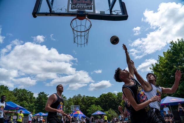 Ingenious streetball action and fat beats at Mellowpark That was Red Bull Half Court 2021, the fastest 3-on-3 basketball tournament in the world in Berlin, Basketball, 3x3, Mellowpark, Berlin Berlin Germany