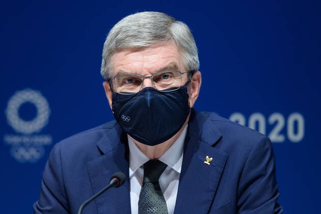 210721 Thomas Bach, president of the International Olympic Committee IOC , at a press conference during the 138th IOC Session announcing Brisbane as the host of the 2032 Olympic and Paralympic Games, ahead of the Tokyo 2020 Olympic Games on July 21, 2021 in Tokyo Photo Joel Marklund BILDBYRAN kod JM JM0163 bbeng olympic games olympics os ol olympiska spel olympiske leker tokyo2020 tokyo 2020 tokyo os tokyo ol presskonferens IOC Brisbane International Olympic Committee IOK,  Copyright: JOELxMARKLUND BB210721JM041