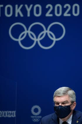 210721 Thomas Bach, president of the International Olympic Committee IOC , at a press conference during the 138th IOC Session announcing Brisbane as the host of the 2032 Olympic and Paralympic Games, ahead of the Tokyo 2020 Olympic Games on July 21, 2021 in Tokyo Photo Joel Marklund BILDBYRAN kod JM JM0163 bbeng olympic games olympics os ol olympiska spel olympiske leker tokyo2020 tokyo 2020 tokyo os tokyo ol presskonferens IOC Brisbane International Olympic Committee IOK,  Copyright: JOELxMARKLUND BB210721JM042