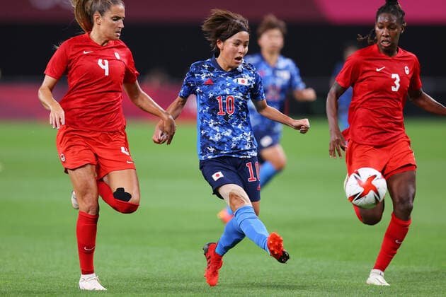 Mana Iwabuchi (JPN), JULY 21, 2021 - Football Soccer : Women s First Round Group E match between Japan 1-1 Canada during the Tokyo 2020 Olympic Games, Olympische Spiele, Olympia, OS at the Sapporo Dome in Hokkaido, Japan. Noxthirdxpartyxsales  (165103769)