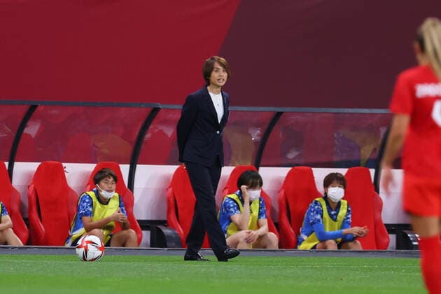 Asako Takakura head coach (JPN), JULY 21, 2021 - Football Soccer : Women s First Round Group E match between Japan 1-1 Canada during the Tokyo 2020 Olympic Games, Olympische Spiele, Olympia, OS at the Sapporo Dome in Hokkaido, Japan. Noxthirdxpartyxsales  (165103982)