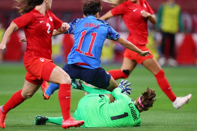 Mina Tanaka (JPN), JULY 21, 2021 - Football Soccer : Women s First Round Group E match between Japan 1-1 Canada during the Tokyo 2020 Olympic Games, Olympische Spiele, Olympia, OS at the Sapporo Dome in Hokkaido, Japan. Noxthirdxpartyxsales  (165104277)
