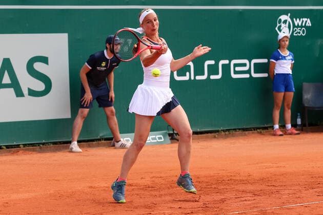 Gdynia, 21.07.2021 Tenis ziemny Turniej WTA, Tennis Damen 250 BNP Paribas Poland Open Tennis NZ tamara korpatsch Fot. Grzegorz Jedrzejewski 058sport.pl NEWSPIX.PL --- Newspix.pl  20210721_0005_GRZJ5188_JED