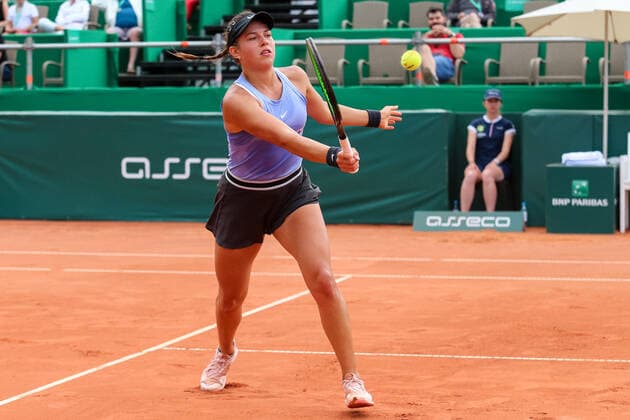 Gdynia, 21.07.2021 Tenis ziemny Turniej WTA, Tennis Damen 250 BNP Paribas Poland Open Tennis NZ weronika falkowska Fot. Grzegorz Jedrzejewski 058sport.pl NEWSPIX.PL --- Newspix.pl  20210721_0019_GRZJ5442_JED