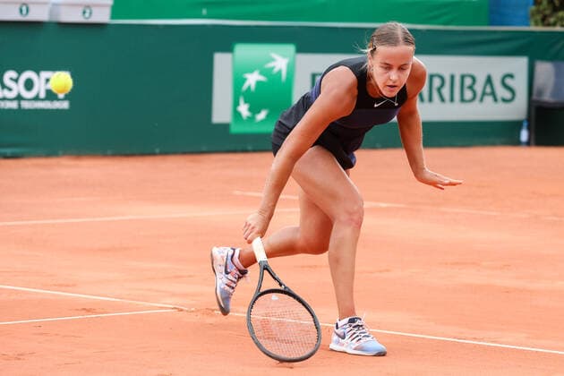 July 21, 2021, Gda?sk, Poland: Anna Karolina Schmiedlova (SLOVAKIA) plays against Anna Bondar (HUNGARY) seen in action during the BNP Paribas Poland Open Tournament WTA, Tennis Damen 250 category) in Gdynia. Gda?sk Poland - ZUMAs197 20210721_zaa_s197_197 Copyright: xGrzesiekxJ?drzejewskix