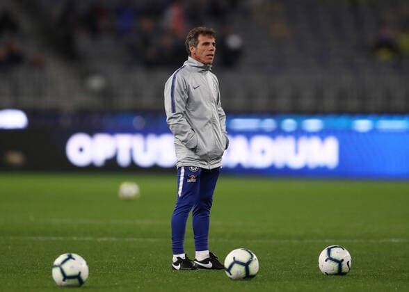 Mandatory Credit: Photo by Gary Day Frozen In Motion Shutterstock (9762924ad) Gianfranco Zola, Assistant Manager of Chelsea Perth Glory v Chelsea, Pre-season Friendly, Football, Optus Stadium, Perth, Australia - 23 Jul 2018 Perth Glory v Chelsea, Pre-season Friendly, Football, Optus Stadium, Perth, Australia - 23 Jul 2018  Copyright: xGaryxDay FrozenxInxMotion Shutterstockx 9762924ad