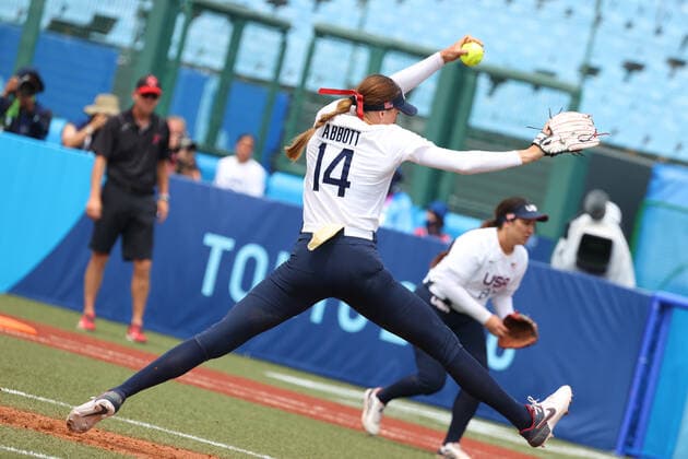 Monica Abbott (USA), JULY 22, 2021 - Softball : Opening Round match between United States - Canada during the Tokyo 2020 Olympic Games, Olympische Spiele, Olympia, OS at the Fukushima Azuma Baseball Stadium in Fukushima, Japan. Noxthirdxpartyxsales  (165142918)