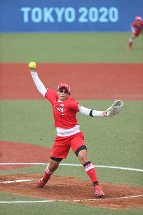 Yukiko Ueno (JPN), JULY 22, 2021 - Softball : Opening Round match between Japan - Mexico during the Tokyo 2020 Olympic Games, Olympische Spiele, Olympia, OS at the Fukushima Azuma Baseball Stadium in Fukushima, Japan. Noxthirdxpartyxsales  (165146417)