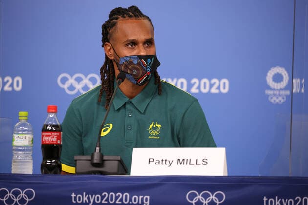 July 22, 2021, Ariake, Tokyo, Japan: NBA, Basketball Herren, USA Basketball player for the San Antonio Spurs and Australia s first indigenous flag bearer Patty MILLS during the Australian Olympic Committee press conference, PK, Pressekonferenz at Tokyo Bight Sight on July 22nd 2021 in Tokyo, Japan Ariake Japan - ZUMAc179 0126602365st Copyright: xMickaelxChavetx
