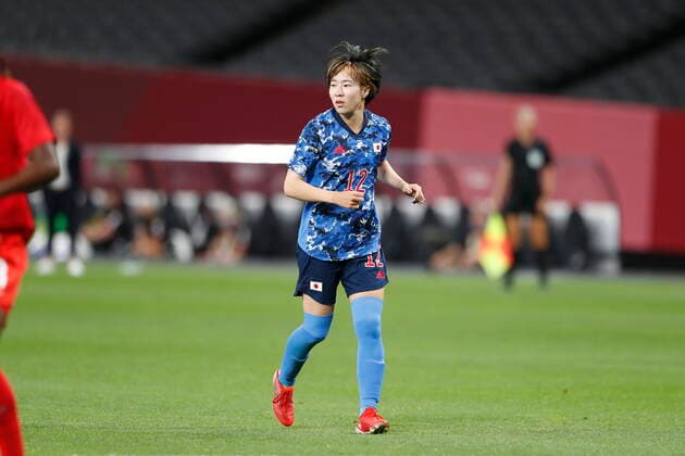 Jun Endo (JPN), JULY 21, 2021 - Football Soccer : Tokyo 2020 Olympic Games, Olympische Spiele, Olympia, OS Women s football 1st round group E match between Japan 1-1 Canada at the Sapporo Dome in Sapporo, Japan. Noxthirdxpartyxsales  (0126600519st)