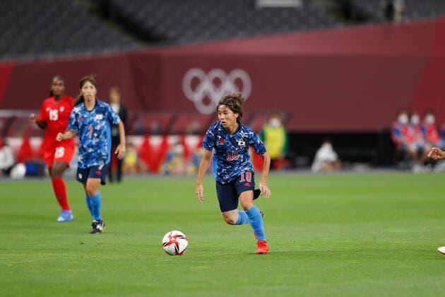 Mana Iwabuchi (JPN), JULY 21, 2021 - Football Soccer : Tokyo 2020 Olympic Games, Olympische Spiele, Olympia, OS Women s football 1st round group E match between Japan 1-1 Canada at the Sapporo Dome in Sapporo, Japan. Noxthirdxpartyxsales  (0126600541st)