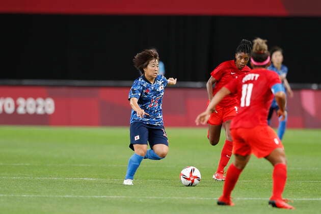 Yuka Momiki (JPN), JULY 21, 2021 - Football Soccer : Tokyo 2020 Olympic Games, Olympische Spiele, Olympia, OS Women s football 1st round group E match between Japan 1-1 Canada at the Sapporo Dome in Sapporo, Japan. Noxthirdxpartyxsales  (0126600570st)