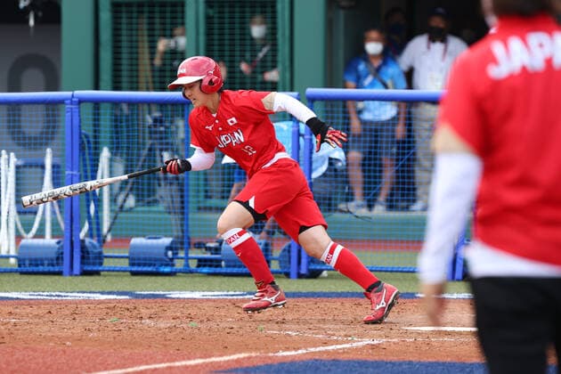 Mana Atsumi (JPN), JULY 22, 2021 - Softball : Opening Round match between Japan - Mexico during the Tokyo 2020 Olympic Games, Olympische Spiele, Olympia, OS at the Fukushima Azuma Baseball Stadium in Fukushima, Japan. Noxthirdxpartyxsales  (165150730)