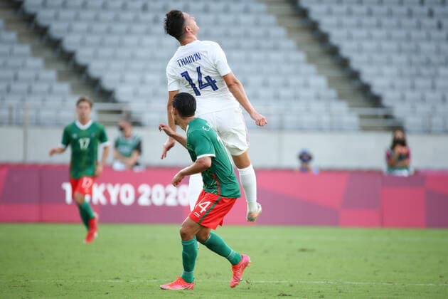 July 22, 2021, Chofu, Tokyo, Japan: Florian THAUVIN of France in action during the Group A Pool Game of the Men s Football tournament at the Tokyo Stadium on July 22nd 2021 in Tokyo, Japan Chofu Japan - ZUMAc179 20210722_zep_c179_032 Copyright: xMickaelxChavetx