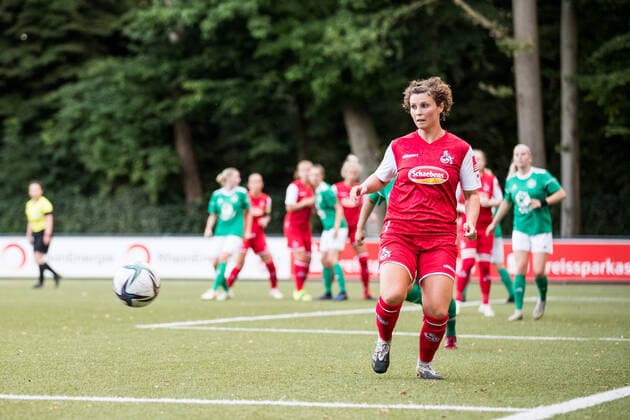 Test match 1 FC Koeln Vorwaerts SpoHo 21 07 2021 Anja Pfluger 20, 1 FC Koeln Test match 1 FC Koeln Vorwaerts SpoHo, Koeln, Geissbockheim DFL REGULATES PROHIBIT ANY USE OF PHOTOGRAPHS AS IMAGE SEQUENCES AND OR QUASI VIDEO Copyright: xBEAUTIFULxSPORTS Wunderlx