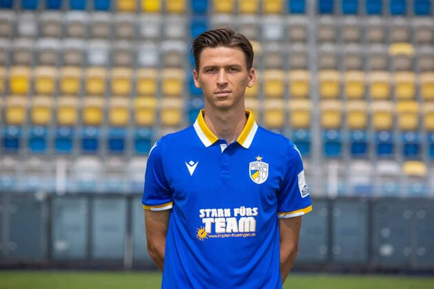 Jena , 220721 , Football Regionalliga , FC Carl Zeiss Jena , Appointment appointment , Portraits in the picture Theo Bergmann