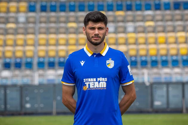 Jena , 220721 , Football Regionalliga , FC Carl Zeiss Jena , Appointment appointment , Portraits in the picture Burim Halili