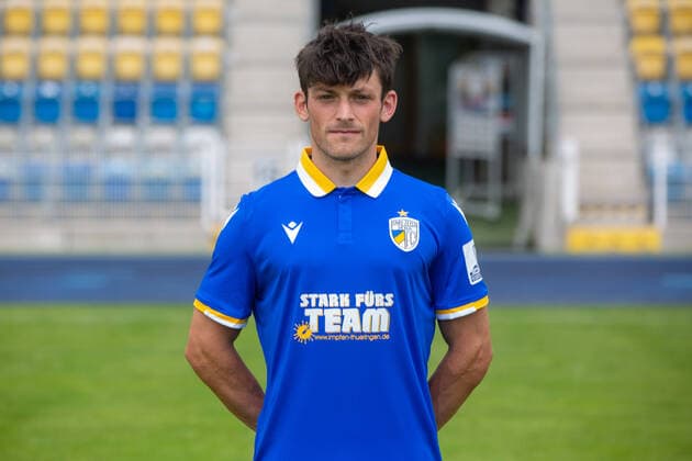 Jena , 220721 , Football Regionalliga , FC Carl Zeiss Jena , Appointment appointment , Portraits in the picture Lucas Stauffer