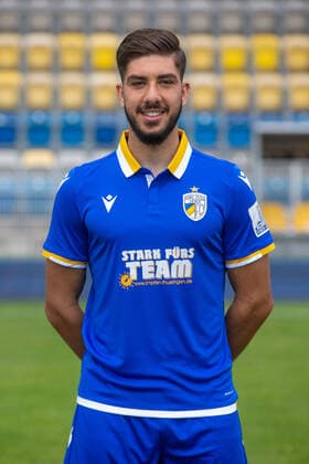 Jena , 220721 , Football Regionalliga , FC Carl Zeiss Jena , Appointment appointment , Portraits in the picture Vasilios Dedidis