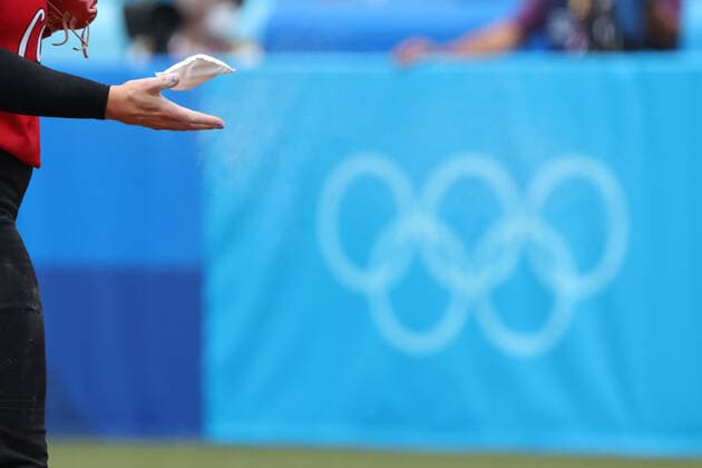 Detail shot, JULY 22, 2021 - Softball : Opening Round match between United States - Canada during the Tokyo 2020 Olympic Games, Olympische Spiele, Olympia, OS at the Fukushima Azuma Baseball Stadium in Fukushima, Japan. Noxthirdxpartyxsales  (165162438)