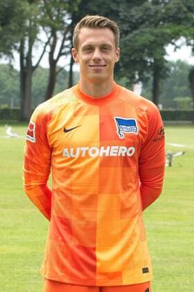 Alexander Schwolow, Hertha BSC, 1 BL, portrait date 2021 2022, 22 07 21, GER, Berlin, football, 22 07 21, Hertha BSC Berlin. Copyright: xUwexKoch Eibner-Pressefotox EP_EER