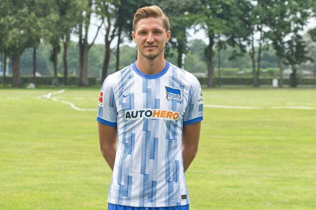 Niklas Stark, Hertha BSC, 1 BL, portrait date 2021 2022, 22 07 21, GER, Berlin, football, 22 07 21, Hertha BSC Berlin. Copyright: xUwexKoch Eibner-Pressefotox EP_EER