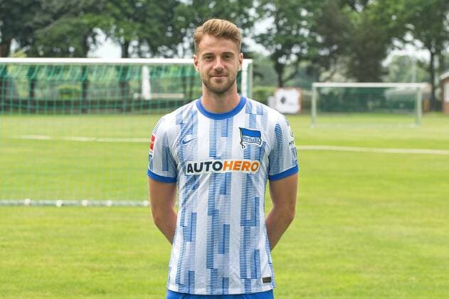 Lukas Kluenter, Hertha BSC, 1 BL, portrait date 2021 2022, 22 07 21, GER, Berlin, football, 22 07 21, Hertha BSC Berlin. Copyright: xUwexKoch Eibner-Pressefotox EP_EER