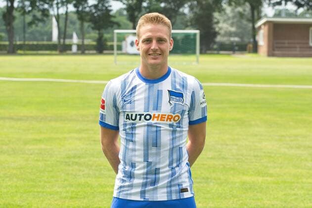 Santiago Ascacibar, Hertha BSC, 1 BL, Portraettermin 2021 2022, 22 07 21, GER, Berlin, Football, 22 07 21, Hertha BSC Berlin. Copyright: xUwexKoch Eibner-Pressefotox EP_EER