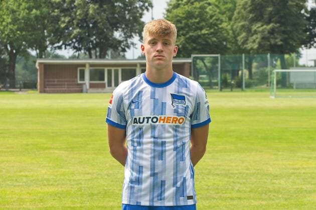 Luca Netz, Hertha BSC, 1 BL, portrait date 2021 2022, 22 07 21, GER, Berlin, football, 22 07 21, Hertha BSC Berlin. Copyright: xUwexKoch Eibner-Pressefotox EP_EER