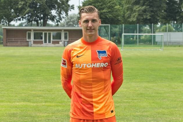 Marcel Lotka, Hertha BSC, 1 BL, portrait date 2021 2022, 22 07 21, GER, Berlin, football, 22 07 21, Hertha BSC Berlin. Copyright: xUwexKoch Eibner-Pressefotox EP_EER