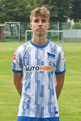 Jonas Michelbrink, Hertha BSC, 1 BL, portrait date 2021 2022, 22 07 21, GER, Berlin, football, 22 07 21, Hertha BSC Berlin. Copyright: xUwexKoch Eibner-Pressefotox EP_EER