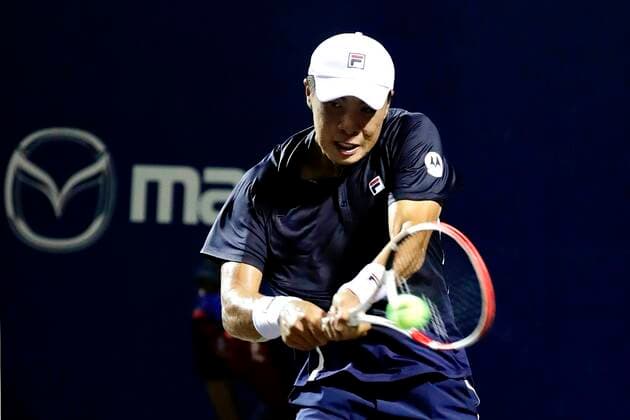 US tennis player Brandon Nakashima in action against US Jordan Thompson during their Los Cabos Open s quarter final game in Baja California Sur, Mexico, 22 July 2021. Los Cabos Open !ACHTUNG: NUR REDAKTIONELLE NUTZUNG!  Copyright: xJorgexReyesx MEX7388 20210723-d8dcc9bc0b7df91427a1f2f6c5d041cf4be7d5e1