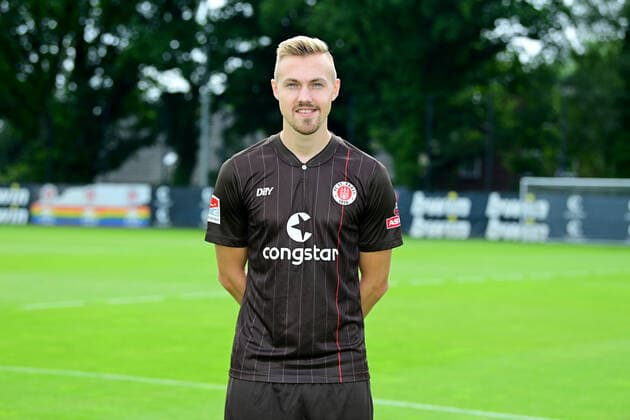 Football Lukas Daschner Hamburg, 08 07 2021, football, FC St Pauli, photo opportunity 2021 Hamburg Poolfoto WITTERS ,EDITORIAL USE ONLY