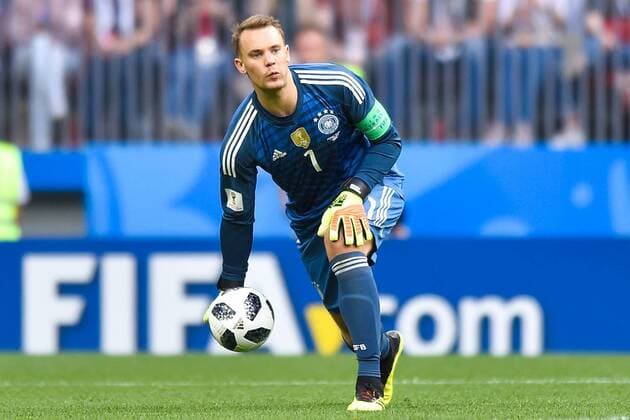 Mandatory Credit: Photo by Lukasz Laskowski Press Focus Shutterstock (9718767ag) Manuel Neuer of Germany Germany v Mexico, Group F, 2018 FIFA World Cup, WM, Weltmeisterschaft, Fussball football match, Luzhniki Stadium, Moscow, Russia - 17 Jun 2018 Germany v Mexico, Group F, 2018 FIFA World Cup football match, Luzhniki Stadium, Moscow, Russia - 17 Jun 2018  Copyright: xLukaszxLaskowski PressxFocus Shutterstockx 9718767ag