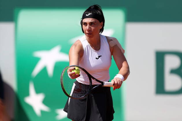 2021.07.23 Gdynia Tenis BNP Paribas Poland Open Mecz Ekaterine Gorgodze - Kristina Kucova N z Ekaterine Gorgodze Foto Piotr Matusewicz PressFocus NEWSPIX.PL --- Newspix.pl  20210723_PF_PM007