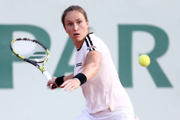 2021.07.23 Gdynia Tenis BNP Paribas Poland Open Mecz Kateryna Kozlova - Katarzyna Kawa N z Katarzyna Kawa Foto Piotr Matusewicz PressFocus NEWSPIX.PL --- Newspix.pl  20210723_PF_PM190