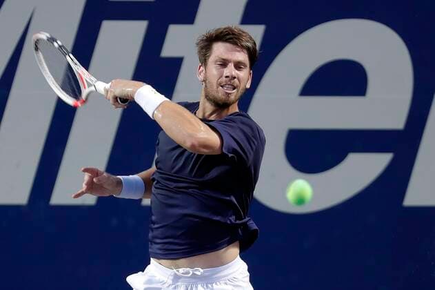 Englishman Cameron Norrie in action against the American Taylor Fritz, during a semi-final match of the Los Cabos Tennis Open, today, in the state of Baja California Sur, Mexico, 23 July 2021. EFE Jorge Reyes Los Cabos Tennis Open !ACHTUNG: NUR REDAKTIONELLE NUTZUNG!  Copyright: xJorgexReyesx MEX7490 20210724-6362b5a2585fc7cde9d14574eae0c5f80fe276a0