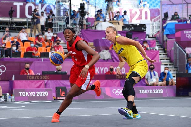 Stephanie Mawuli (JPN), JULY 24, 2021 - 3x3 Basketball : Women s Pool round match between Romania - Japan during the Tokyo 2020 Olympic Games, Olympische Spiele, Olympia, OS at the Aomi Urban Sports Park in Tokyo, Japan. Noxthirdxpartyxsales  (165308598)
