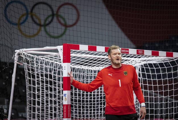 Goalkeeper BITTER Johannes GER Germany Espana Handball Tokyo Tokyo, 24 07 2021, Japan, Olympic Games, Olympic Games, 2020 2021 Photo Moritz Müller Only for Editorial use
