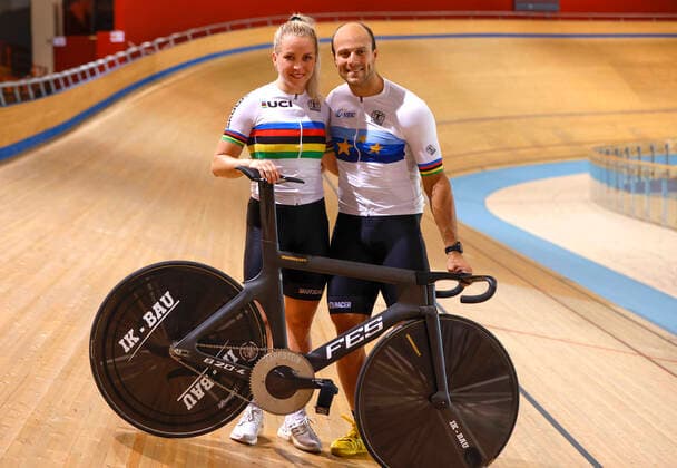 Cycling, Emma Hinze and and friend Maximilian Levy, archive pictures
