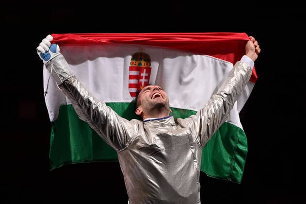 Bilder des Jahres 2021, Sport 07. Juli Sport Themen der Woche KW29 Sport Bilder des Tages Photo Alfredo Falcone - LaPresse 24 07 2021 Tokyo (Japan) The Games of the XXXII Tokyo 2020 Olympics Fencing In the pic: SZILAGYI Aron  Copyright: xAlfredoxFalcone LaPressex