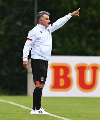 Football, Men, 2021 2022 season, Test match in Imst Austria , 1 FC Union Berlin OGC Nice, Coach Christophe Galtier OGC Nice , 24 07 2021, Copyright: xMatthiasxKochx