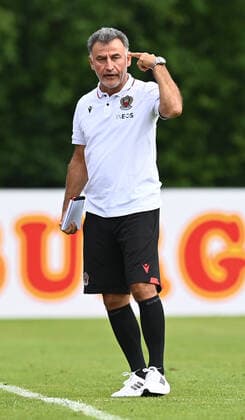 Football, Men, 2021 2022 season, Test match in Imst Austria , 1 FC Union Berlin OGC Nice 2 0 , Coach Christophe Galtier OGC Nice , 24 07 2021, Copyright: xMatthiasxKochx