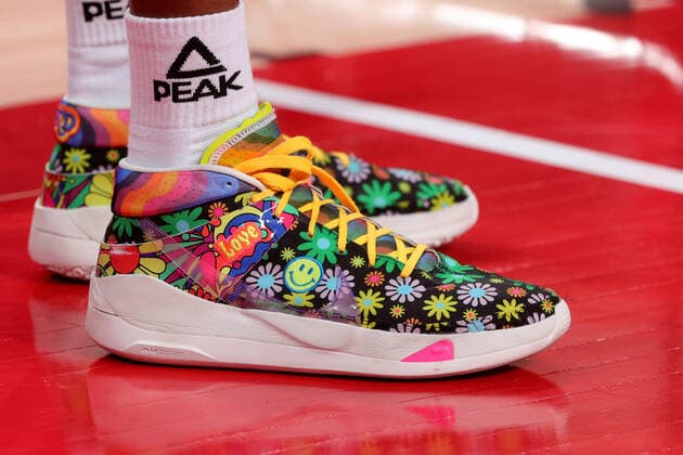 TOKYO, JAPAN - JULY 25: Ekpe Udoh of Team Nigeria happy shoes during the Men s Basketball preliminary Round Group B - Match 3 between Australia and Nigeria on Day 2 of the Tokyo 2020 Olympic Games, Olympische Spiele, Olympia, OS at Saitama Super Arena on July 25, 2021 in Tokyo, Japan. (Photo by Pete Dovgan Speed Media Icon Sportswire) OLYMPICS: JUL 25 Olympics Tokyo 2020 Icon2107250161