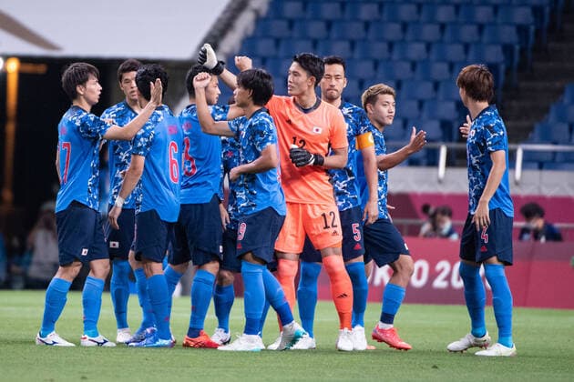 Japan team (JPN) Footaball, Japan vs Mexico Group A JULY 25, 2021: Tokyo 2020 Olympic Games, Olympische Spiele, Olympia, OS at Saitama Stadium, Japan. Noxthirdxpartyxsales  (165428076)